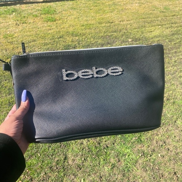 BEBE black and bling travel bag , NWT - Picture 3 of 14